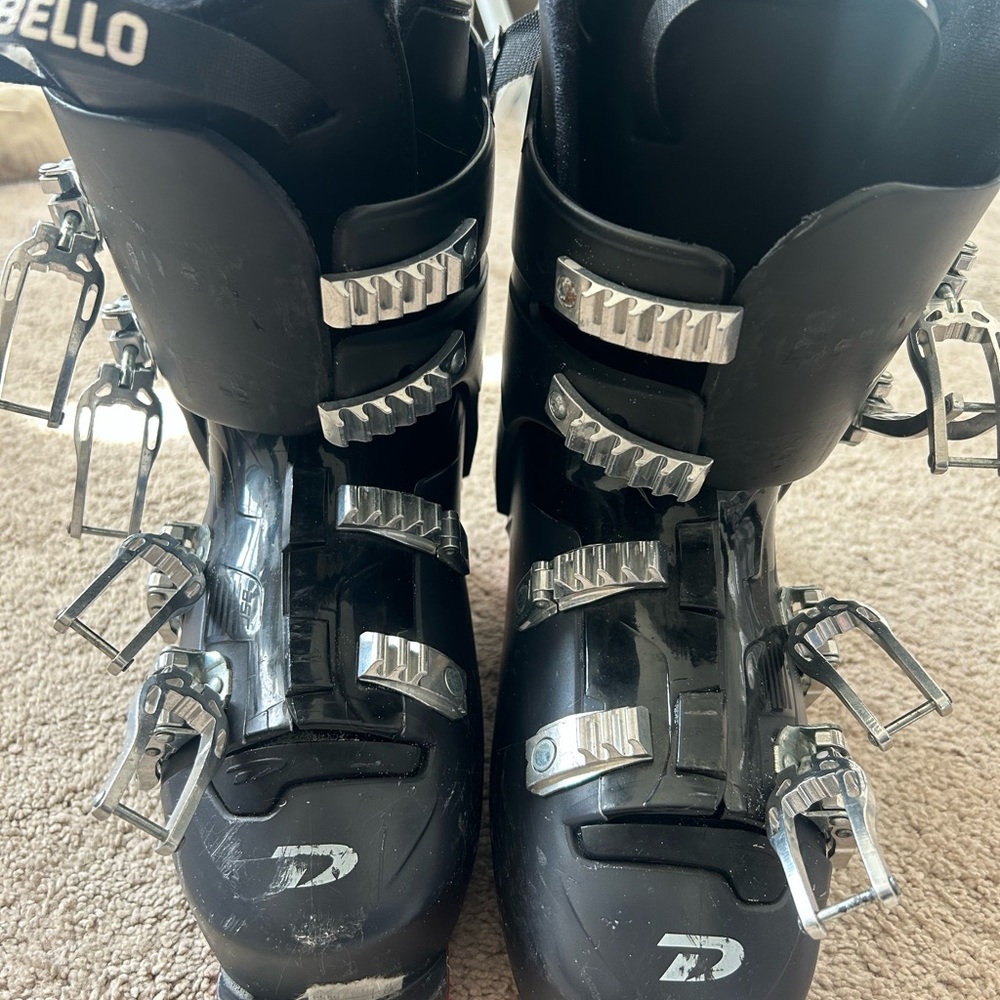 Dalbello Black Ski Boots with Silver Buckles and Red Trim
Dalbello 65 Sport MX
